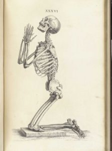 skeleton praying